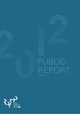 Cover of ERAFP's 2012 Public report