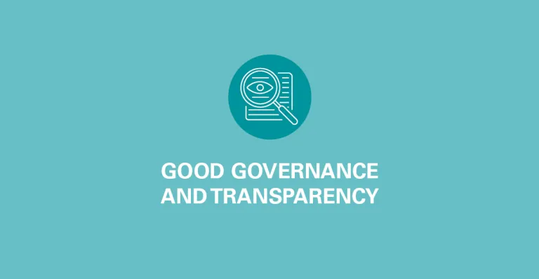 Good governance and transparency