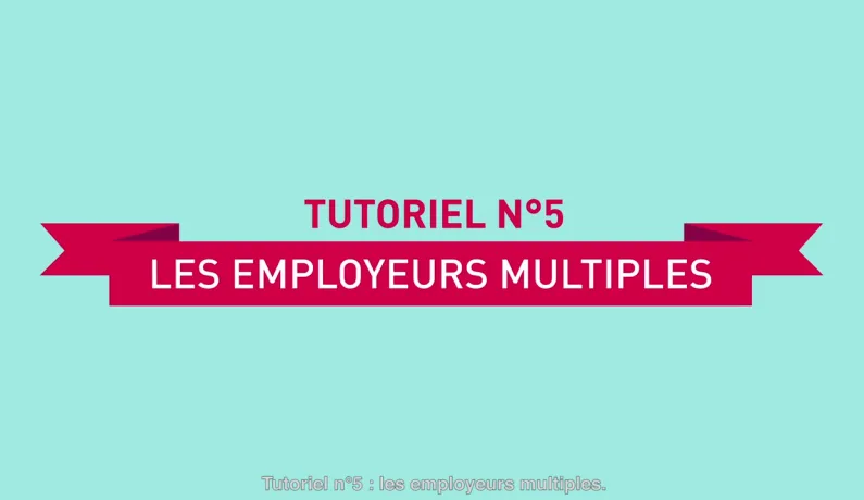 Tutoriel employeurs 5 - les employeurs multiples